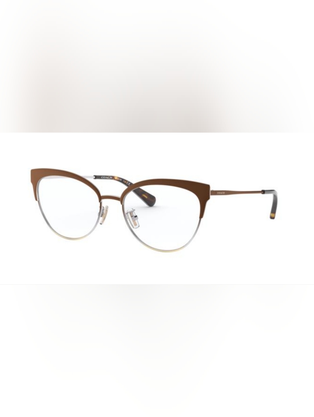 New Coach 5108 9339 Eyeglasses Frames Brown Cat Eye 54-17-140 mm